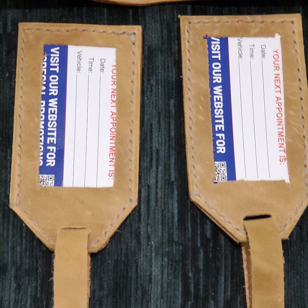 Brand New - Leather Luggage tags -  🎁